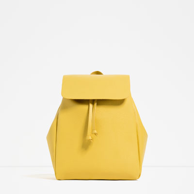 sac à dos jaune