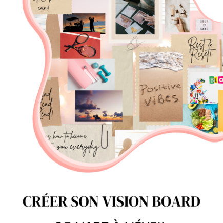 épingle Pinterest: création vision board sur Canva