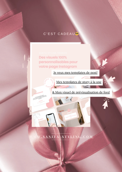 ressources gratuites: kit stratégique, templates instagram