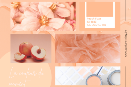 couleur de l'année - peach fuzz pantone
