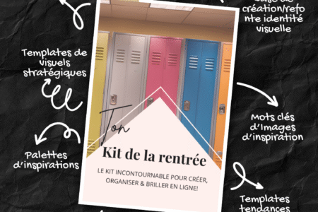 kit digital de la rentrée pour la création et l'organisation de contenu.